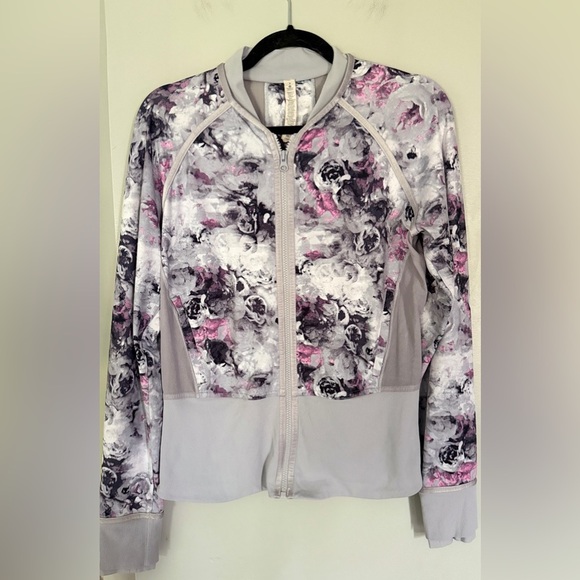 Lululemon If Your Lucky Jacket - Moody Mirage White Deep Navy Silver Fox - Picture 4 of 8